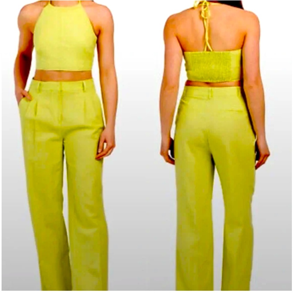 *NWT* HOUSE OF HARLOW 1960 TWO PIECE LINEN SET IN “BLACK”